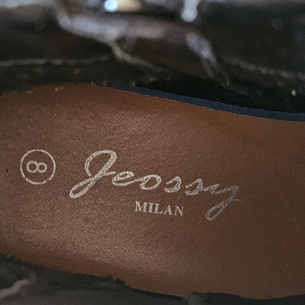 Jeossy Women's Black Milan Ankle boots Size 8 - Picture 11 of 11